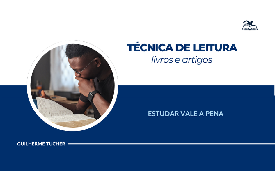 Homem lendo um livro