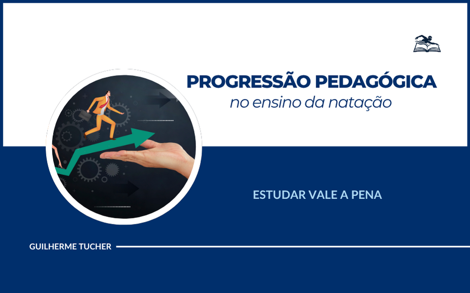 Professor orientando aluno em diferentes etapas de progressão pedagógica na natação