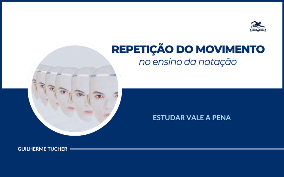 Aluno repetindo o mesmo movimento técnico de natação durante aula com pouca variação didática